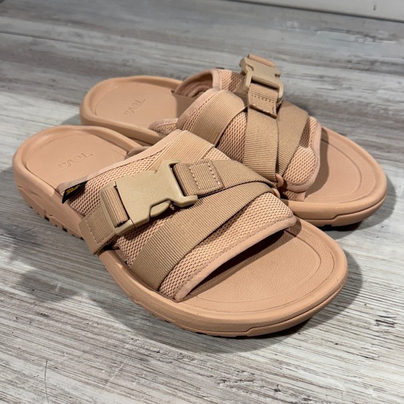 Teva Women's Hurricane Verge Slide Sandals 1136210 Size 7 Lt Pink Barely Used - Picture 1 of 7